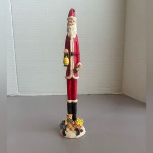 Santa Claus Holiday Figurine - Red and Black